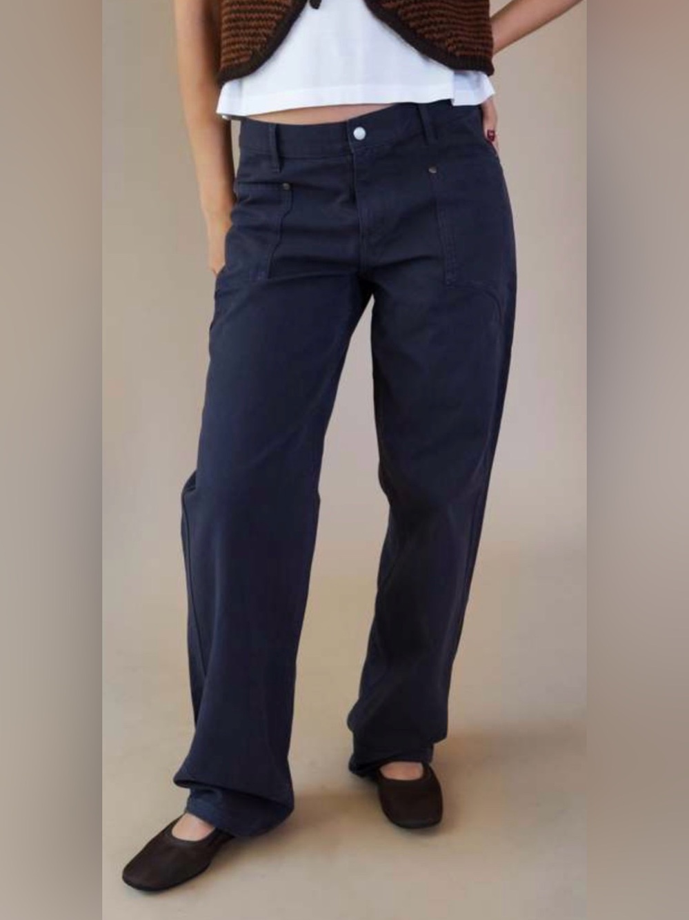 Still Here Supply Jean in Navy Canvas
